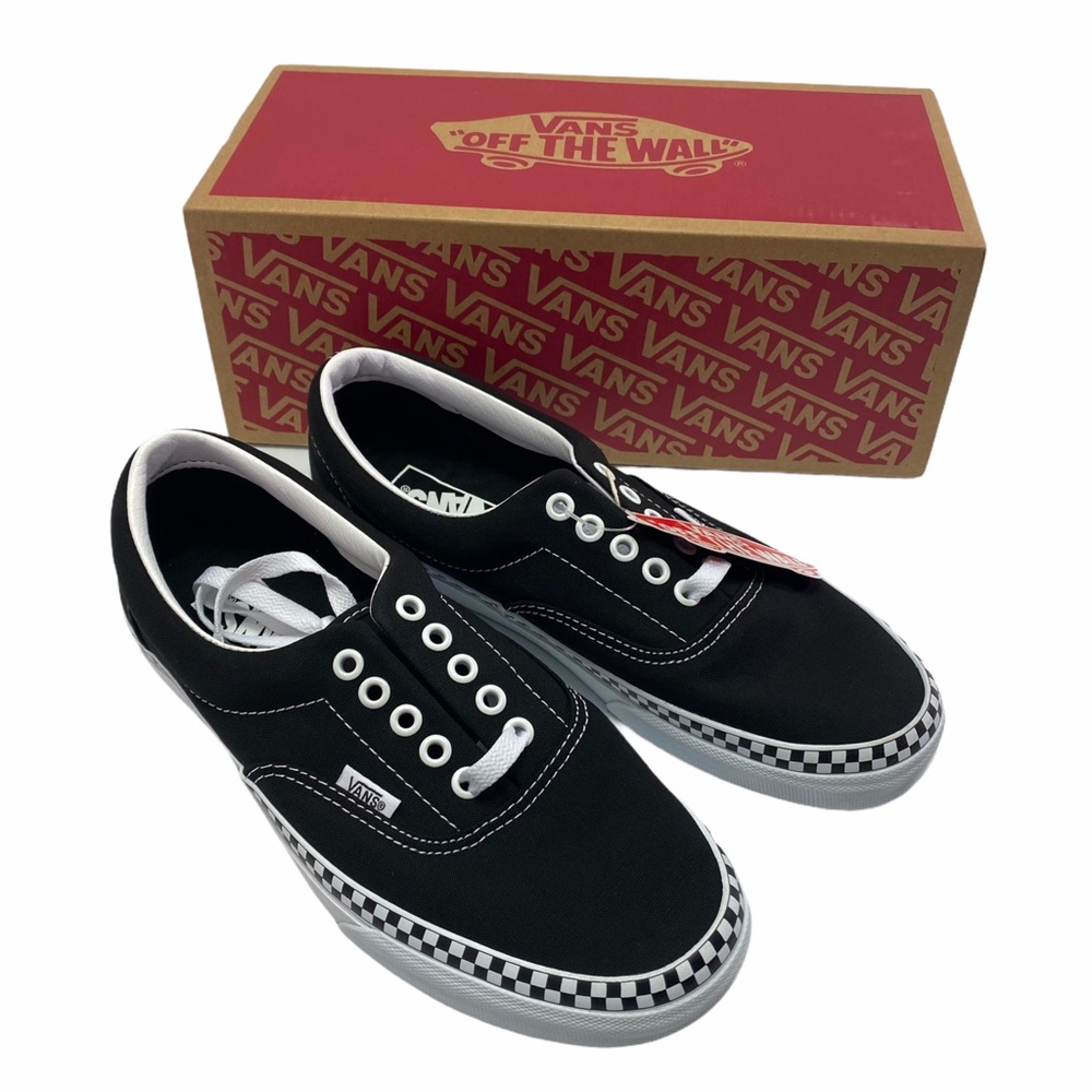 NWT Vans Check Foxing Black White Sz 9